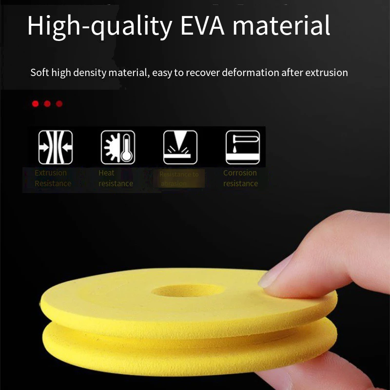 20 carretes de espuma de pesca, 4,5 cm/1,77 pulgadas, soporte para sedal de pesca redondeado, gancho de almacenamiento - imagen 2