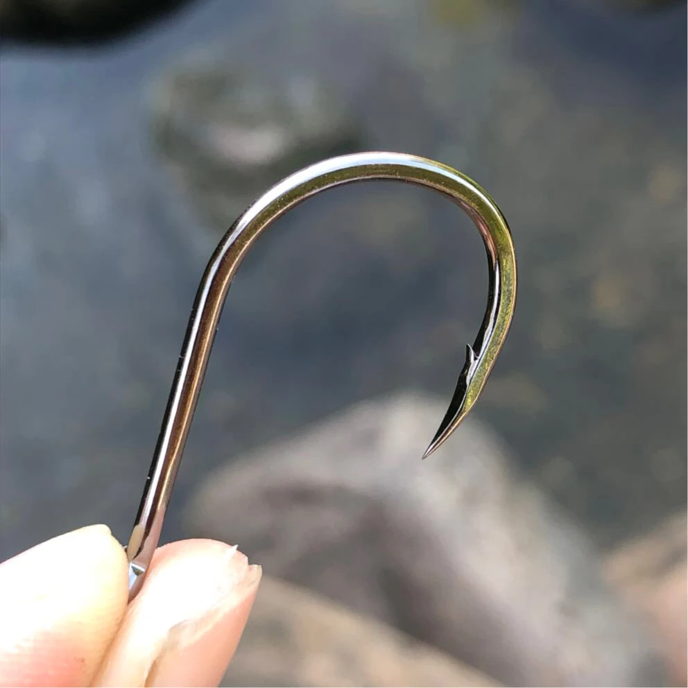 KEARMMING-anzuelos de pesca de tubo pañado grande de aguas profundas con púas, diente en T de acero rico en carbono para banco de pesca en el mar - imagen 2