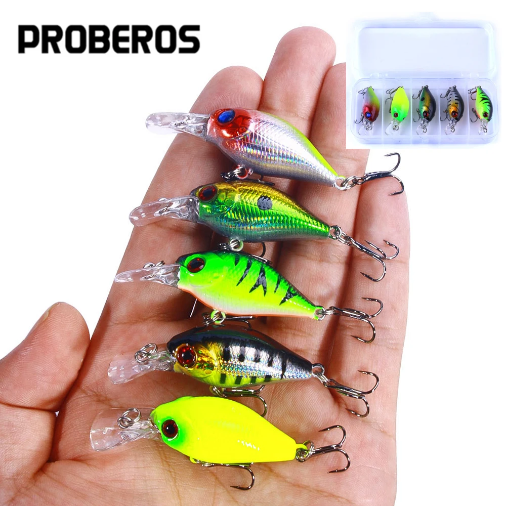Proberos Señuelos Crankbait Wobblers para Lubina