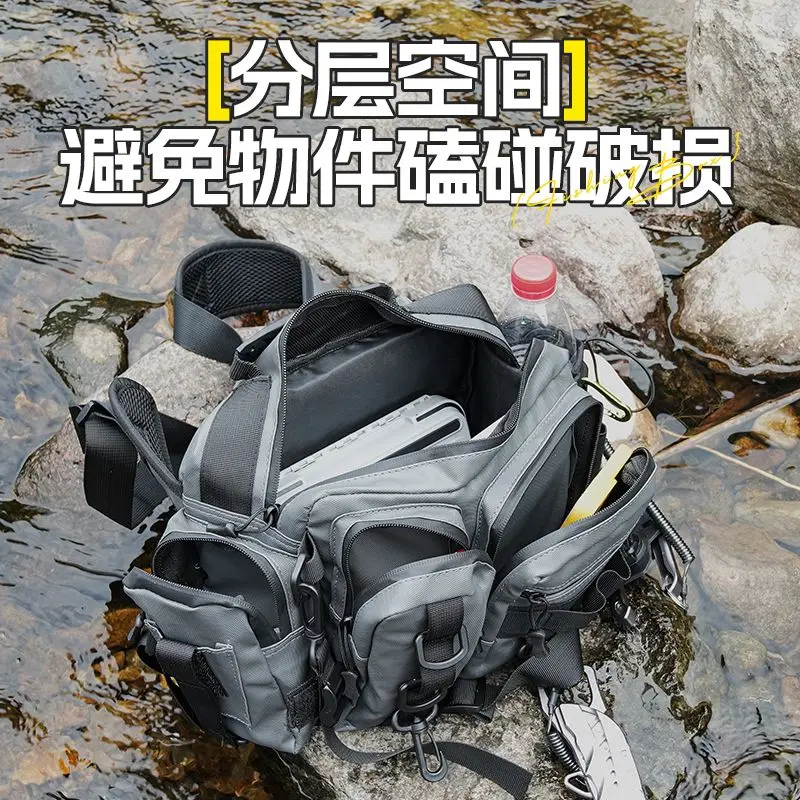 Bolsa de pesca impermeable bandolera multifuncional para equipo - imagen 4