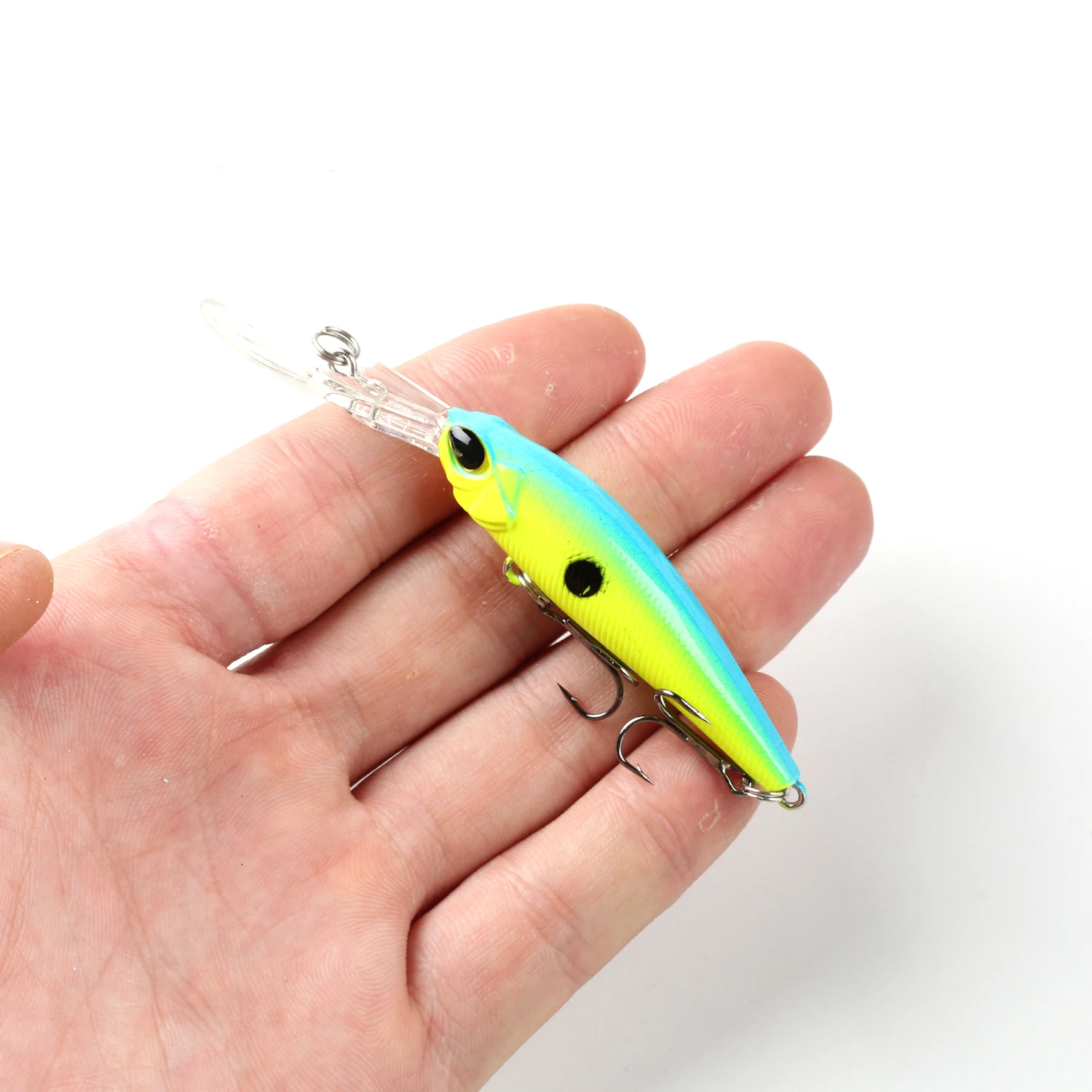 Señuelo de pesca de pececillo flotante, cebo Jerkbait Artificial de plástico duro, Crankbait, aparejo de pesca de Lucio, 9cm, 5,8g, 1 Uds. - imagen 5