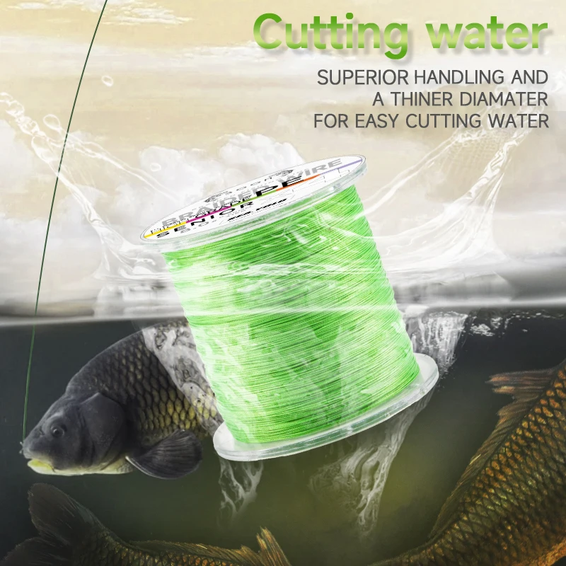 Sea.Yolo-sedal de pesca trenzado de 4 hebras, 300M, PE, 8-90LB, multifilamento, pesca de carpa suave para pesca en el mar - imagen 5