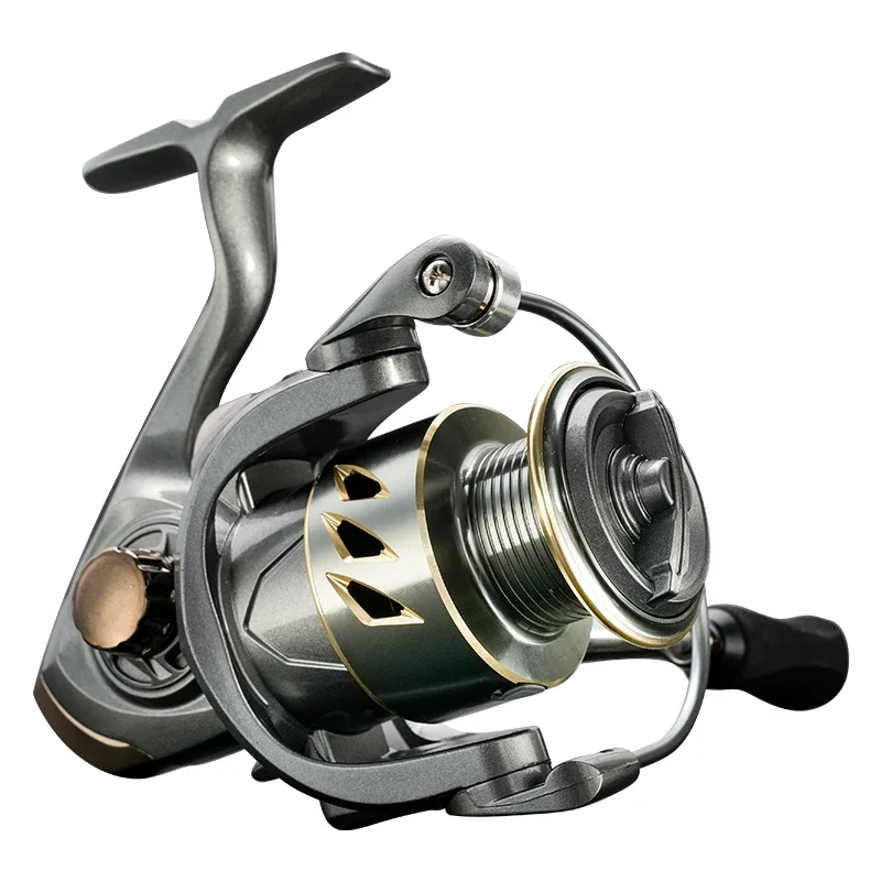 Carretes de pesca giratorios ultraligeros LONGLIN2000-7000 carrete profundo soporte de carrete de juego ligero rueda de trucha relación de velocidad 5,2: 1 suave y duradero - imagen 5