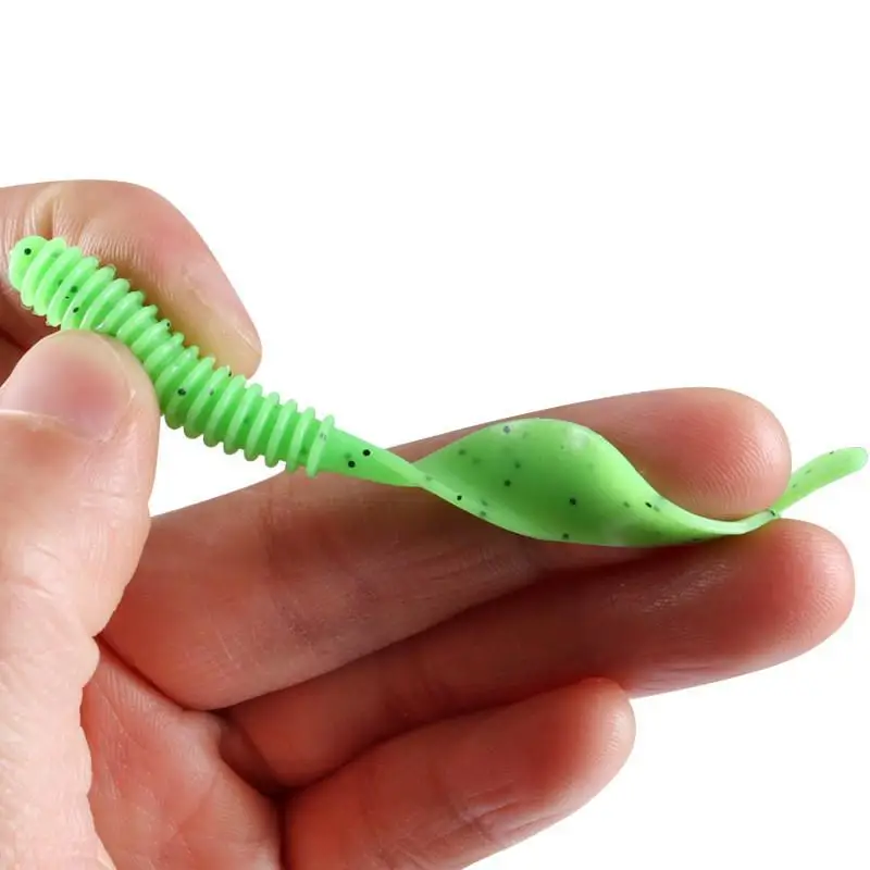 Boxxed-señuelo de pesca suave, señuelo de gusano con cola de natación, gusanos de pesca de plástico, cebos larva para lubina, tipo de pez, Walleye - imagen 4