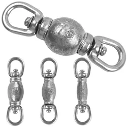 4 Uds pesas de pesca plomos 38g 45g 60g 75g giratorios de pesca de alta resistencia para plantilla de atún de tiburón gran juego aparejos de conector de pesca
