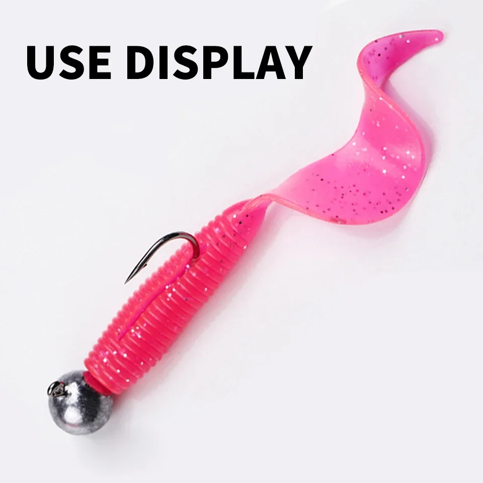 Anzuelos de Pesca Hangnail, 10 Uds., 2g, 5g, 7g, anzuelos con cabeza de manivela, cabezal de plantilla de vástago largo de acero rico en carbono para aparejos de Pesca de gusano blando - imagen 5