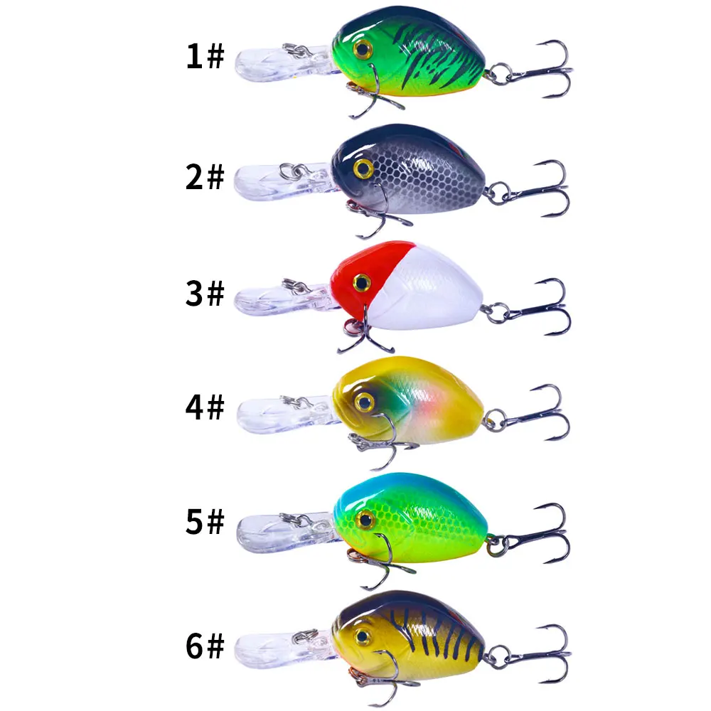 Señuelo de Pesca con manivela, cebo duro Artificial Isca de 6,5 cm y 7,5g, Crankbait, wobblers, aparejos de Pesca - imagen 4