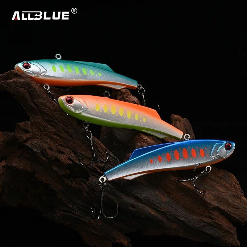 ALLBLUE-señuelo de pesca Shiriten Vibe, cebo Artificial de 105mm y 38g, vibración deslizante, para lubina y Lucio, engranaje Wobbler de hielo para invierno - imagen 5