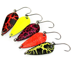 Cucharas giratorias metálicas para pesca agua dulce y salada