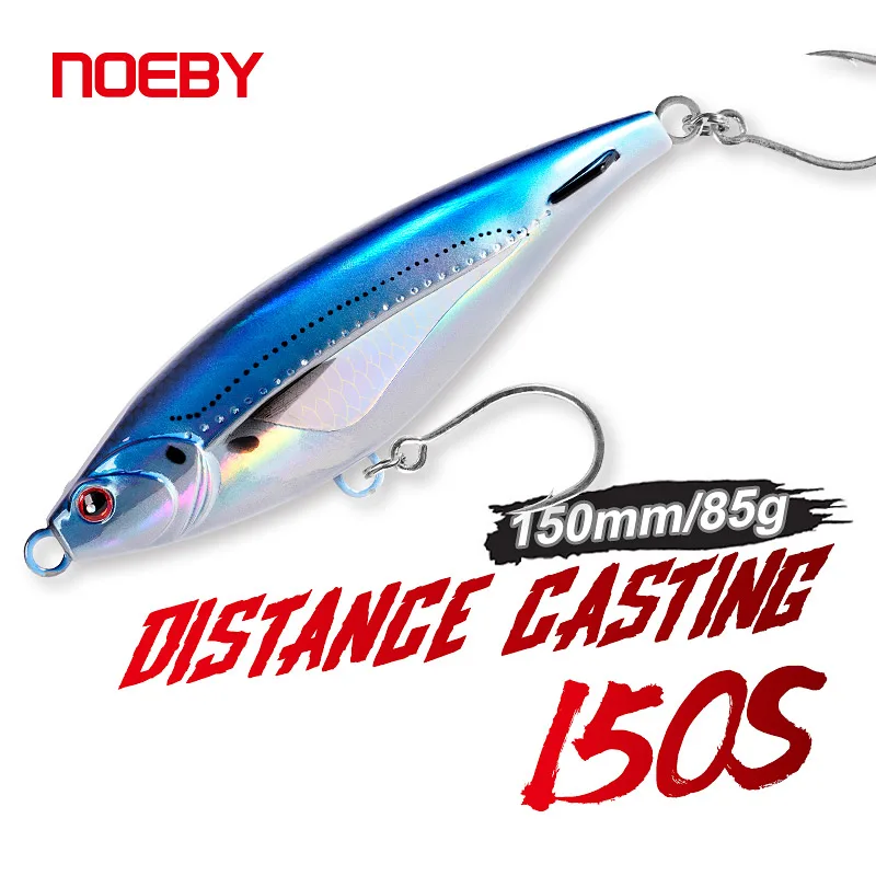 Noeby-señuelo de pesca Stickbait hundido, 115mm, 43g, 150mm, 85g, señuelo tipo lápiz de fundición larga, cebo duro Artificial para Señuelos de Pesca de agua salada - imagen 2