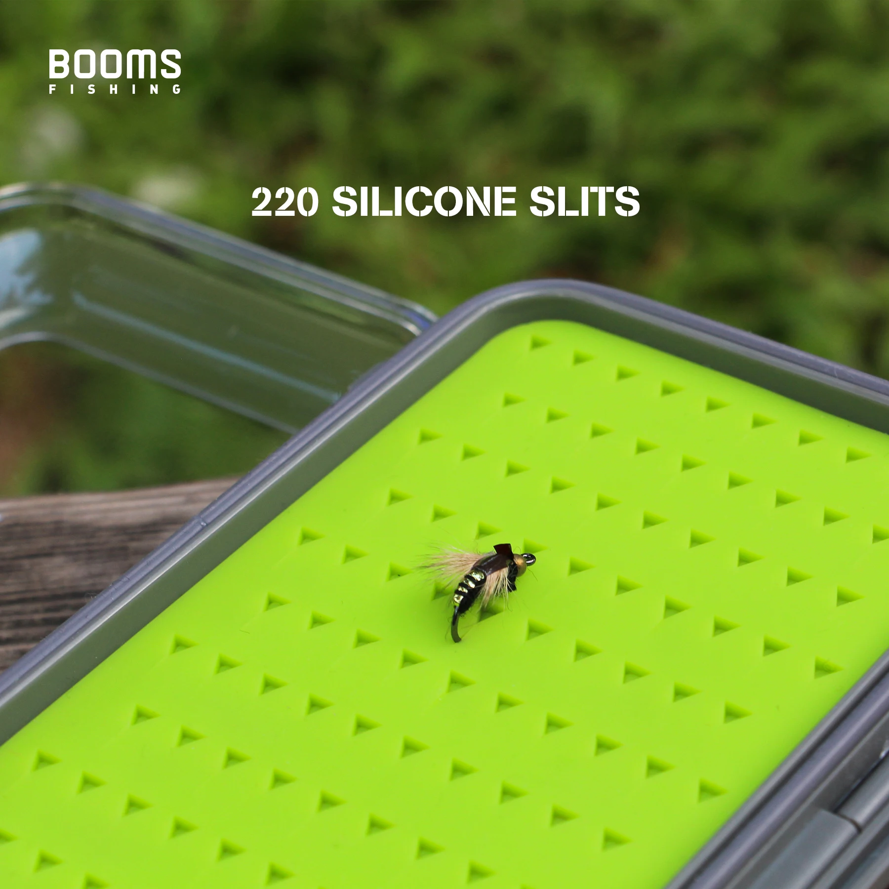 Booms Pesca FFB Pesca con Mosca Caja Transparente Caja de dos caras Caja de almacenamiento de cebo al aire libre Herramientas de pesca Accesorios - imagen 5