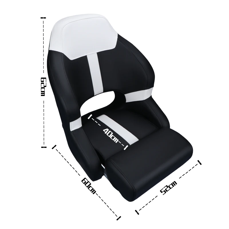 Sillas de barco de Pvc, asientos de barco plegables, pesca marina, asiento de cubierta de fundición profesional para barco, bicicleta, silla de trasero, lancha rápida al aire libre, Lancha 자 - imagen 3