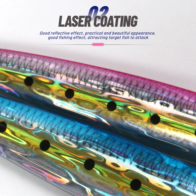 TEASER-J94, 60g, 80g, impresión 3D, Majorcraft, Jigpara de hundimiento lento, cuchara de orilla, Jigging de Metal Vertical, cebo de Pesca de lubina con gancho - imagen 5