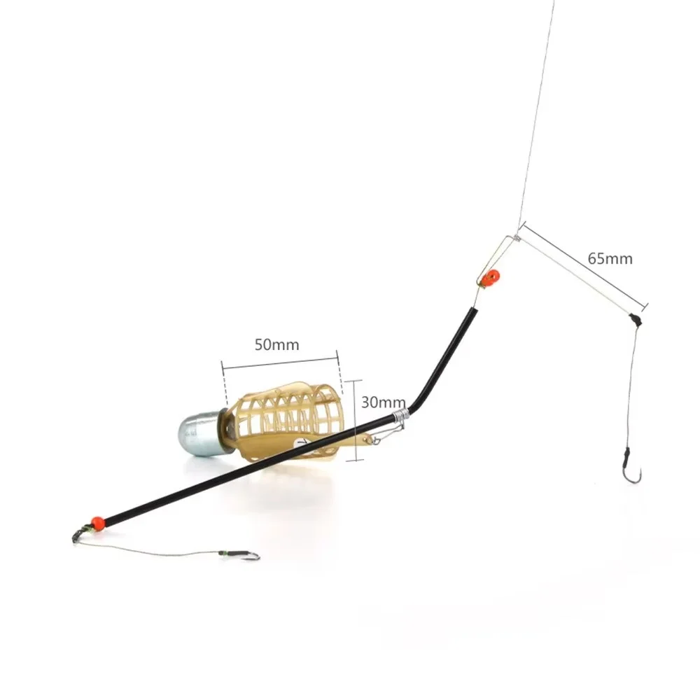 NGB dos anzuelos de pesca 20g-80g trampa para carpa cesta alimentador cebo jaula accesorio de pesca con conector para alimentador de carpa - imagen 2