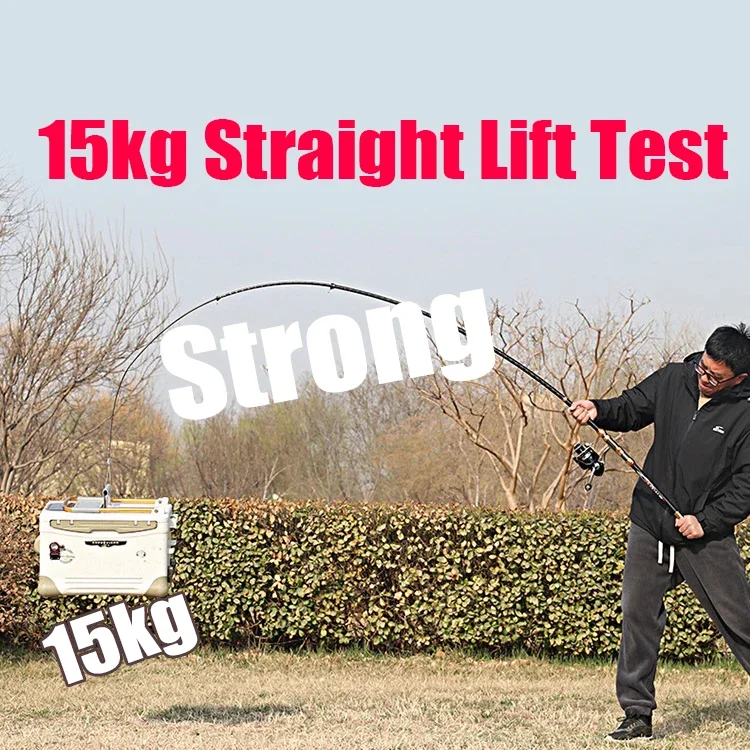 Caña giratoria de Surf telescópica 2,1/2,4/2,7/3,6/3,9/4,2/4,5 m Power80-200g 36T, caña de pescar de carbono para viajes, Surfcasting, Shore Casting - imagen 2