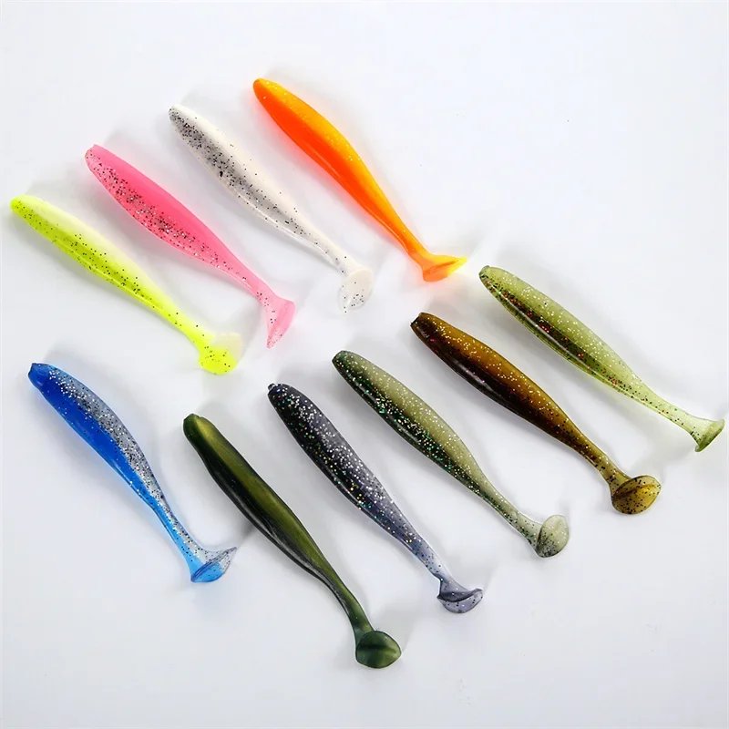 5/10 Uds. Señuelo de Pesca Easy Shiner 55mm Wobblers Pesca de carpa señuelos blandos Pesca Artificial de silicona cebos de plástico cebos de trucha señuelo - imagen 2