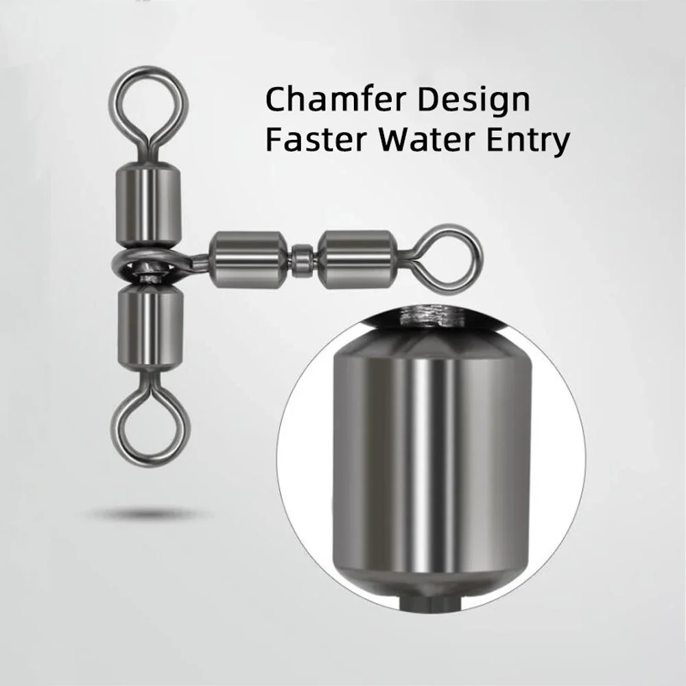 DNDYUJU-eslabones de pesca de 10 piezas, conector sólido de alta velocidad, Junta triangular, accesorios para anzuelo - imagen 5