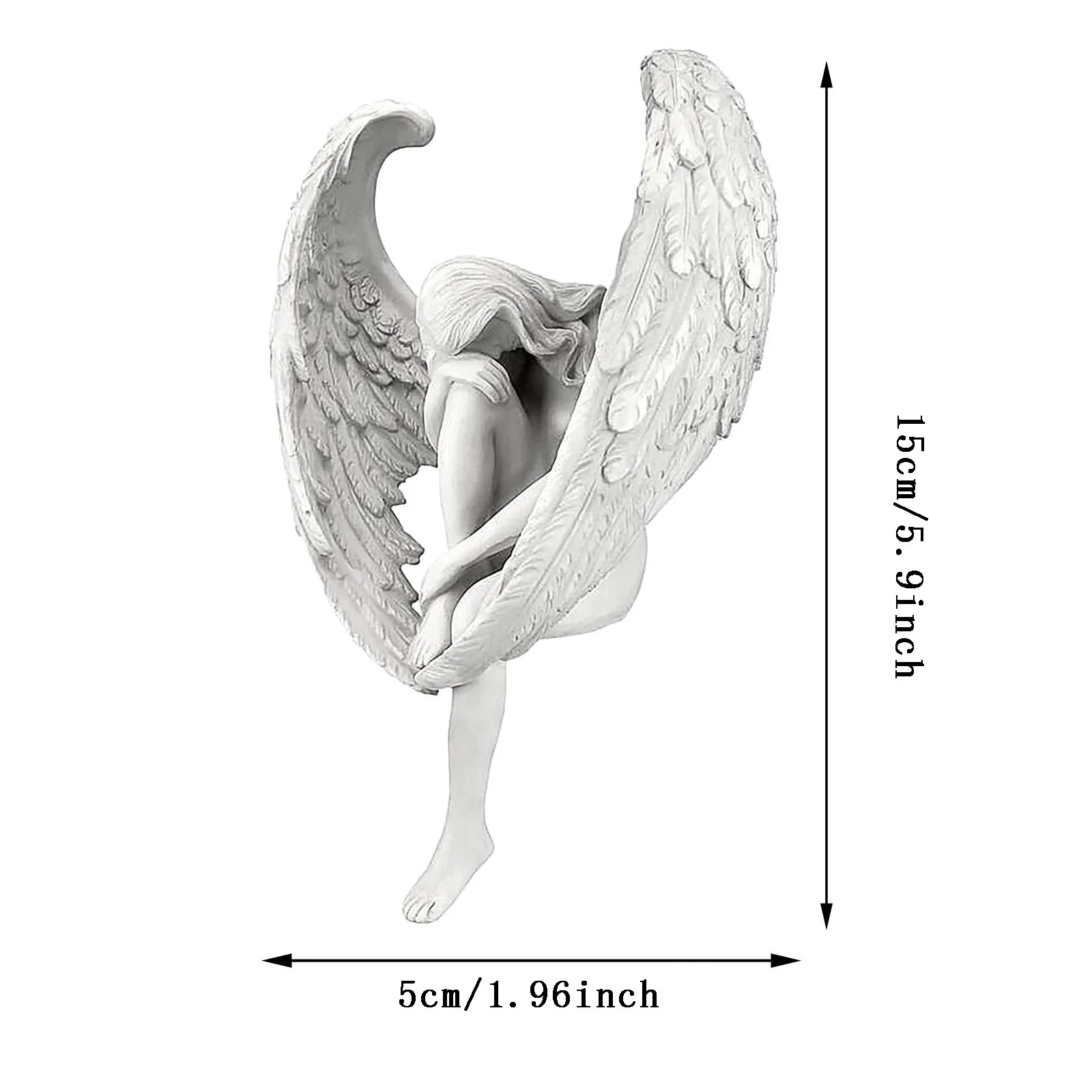 Estatua ángel decorativo para jardín – Escultura religiosa collection - imagen 5