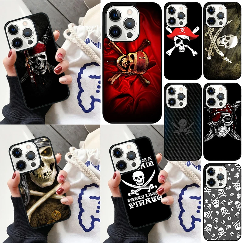 Funda Pirata para iPhone – Calavera y Huesos Cruzados