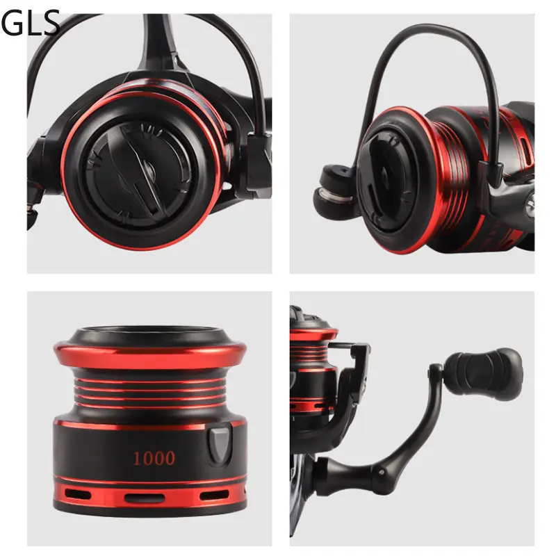 GLS-carrete de pesca duradero, rueda giratoria ultraligera de 5kg, 5,2: 1, para agua salada y agua dulce - imagen 5