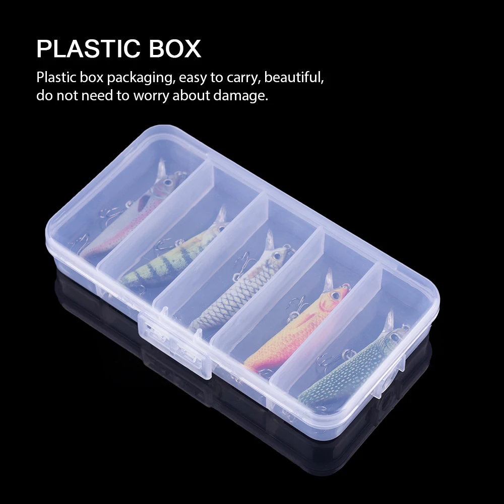 Hanlin Mini Minnow 55mm 5,8g Señuelos de Pesca Artificial hundimiento Crankbait Swimbaits Wobbler cebos duros de plástico Lucio aparejos de lubina - imagen 4