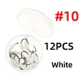 12pcs white size 10