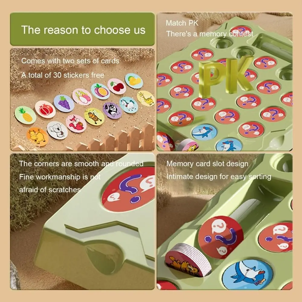 Divertido ajedrez educativo para dos jugadores, juego de mesa de memoria, regalo para niños, fácil de jugar, juguete para acampar - imagen 5