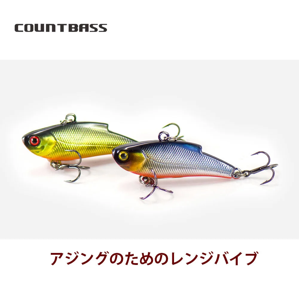COUNTBASS VIB Chatter 45mm 1-3/4" 6.5g 1/4 oz. Vibración Sinnking Hardbaits Señuelo de pesca Wobbler Señuelos Crankbait sin labios - imagen 5