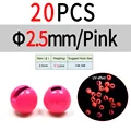 2.5mm 20pcs Pink