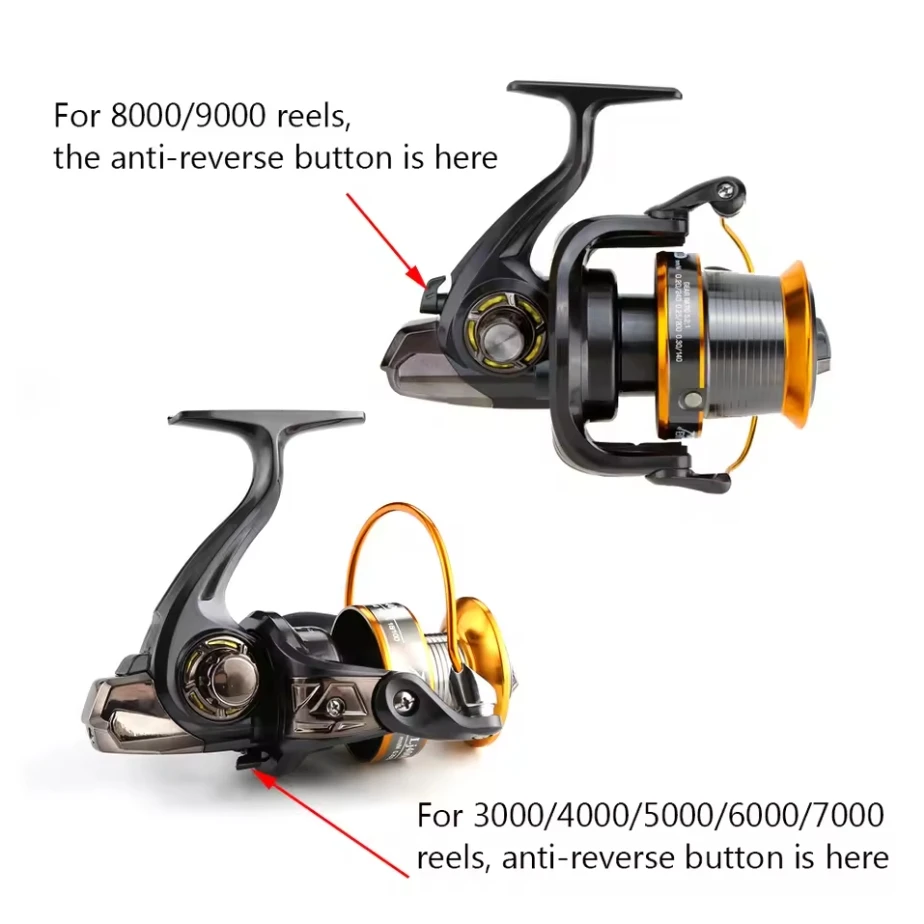 12 + 1BB 13 rodamientos de bolas intercambiables izquierda/derecha LJ9000 rueda de pesca de mar súper grande carrete giratorio de Metal de alta velocidad 4,11:1 - imagen 2