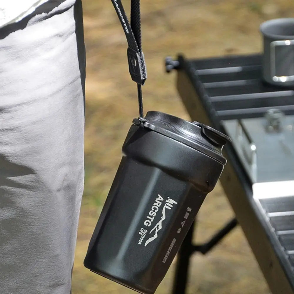 Taza de café con aislamiento octogonal de acero inoxidable 316, taza de agua para coche negra/roja de 440ml, taza de acompañamiento portátil - imagen 2