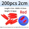 200pcs red 2cm