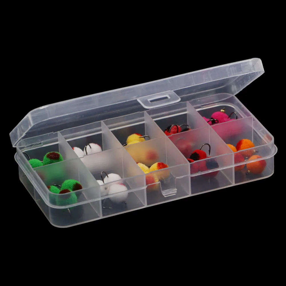 Kit de 12 señuelos de pesca TENFENG con cabeza de bola de cobre