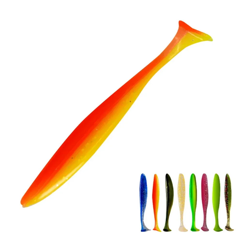 1pcs Swimbait 55mm 70mm 90mm T Tail Worm Soft Bait Jigging Wobblers Tackle Bass Pike Artificial Silicone Fishing Lure - imagen 2