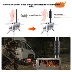 CHANGE MOORE Protector tubo chimenea estufa rojo antiescaldado