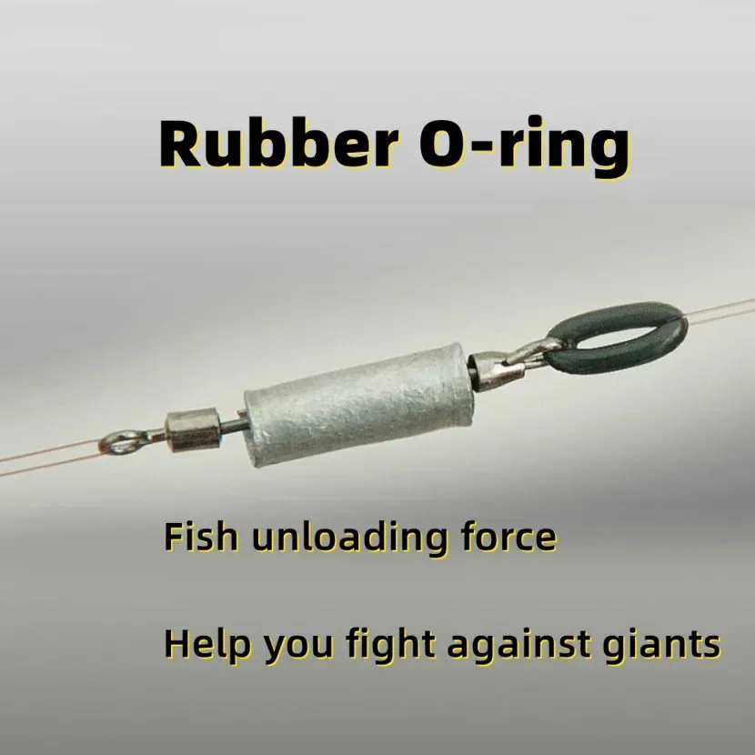 100 Uds junta tórica amortiguación a granel amortiguador de alivio fuerza de descarga amortiguación de apertura juego de bucle de goma equipo de pesca - imagen 4