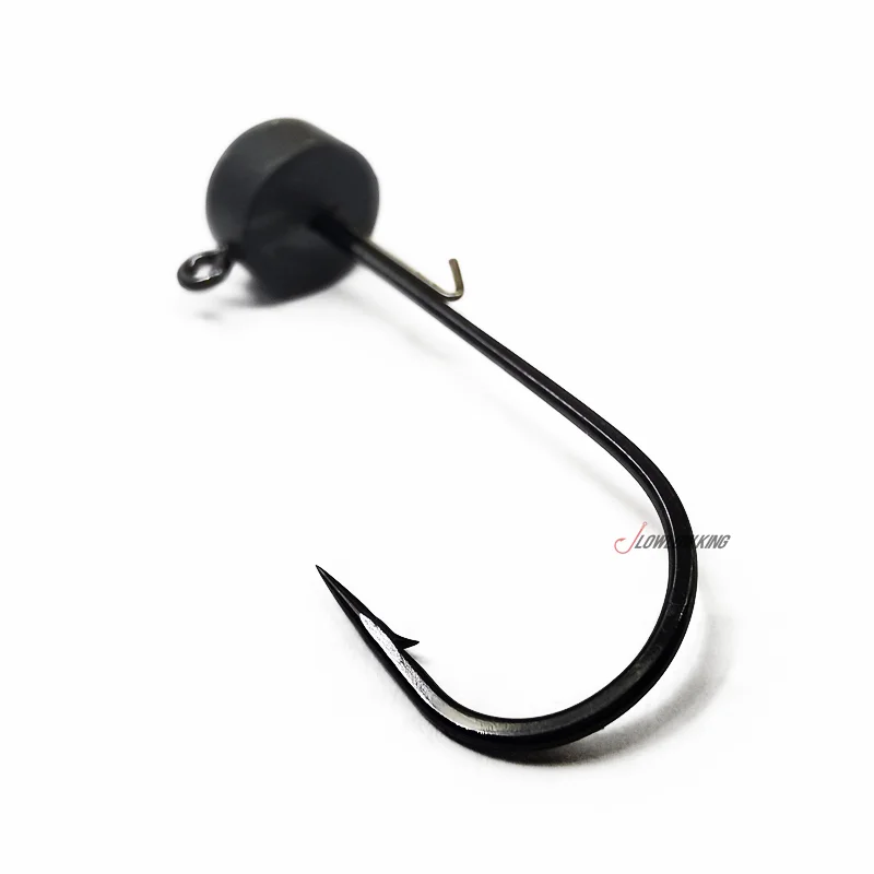 Anzuelo de resina de acero de tungsteno, aparejo de gusano de camarón flotante, grupo de pesca, anzuelo de plomo especial, carretera, cebo Sub-suave, contrapeso - imagen 3