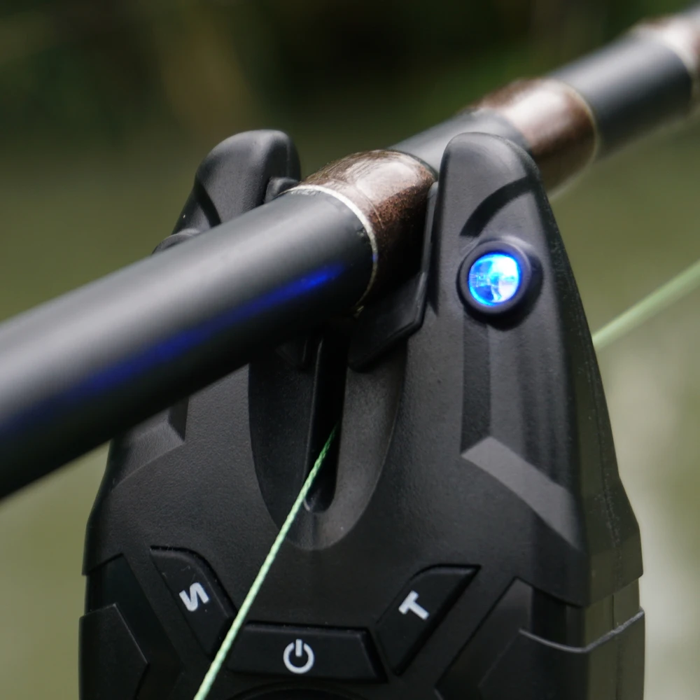 Hirisi-Juego de alarma de pesca de carpa, resistente al agua, alarma de mordedura inalámbrica, 1 + 3 juegos, indicador de mordedura de Control, accesorios de pesca S9 - imagen 4