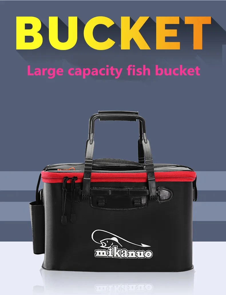 Cubo peces vivos EVA plegable para pesca - imagen 3