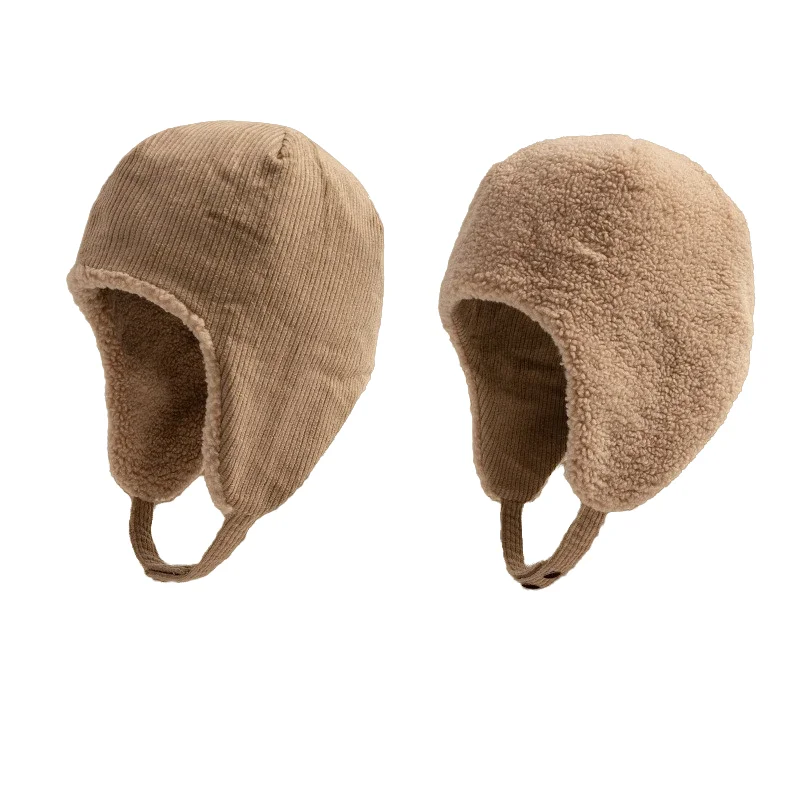 Gorro cálido de invierno para hombres y mujeres, gorro grueso de felpa a prueba de viento para ciclismo al aire libre, Camping, pesca, senderismo, gorro de terciopelo cálido - imagen 5