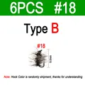 6PCS Size 18 B