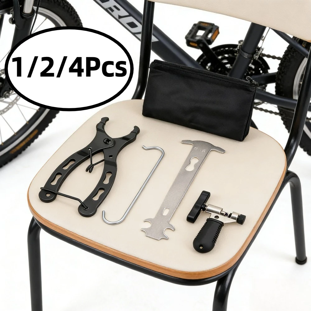 Kit reparación bicicletas: alicates, indicador cadena y cortador