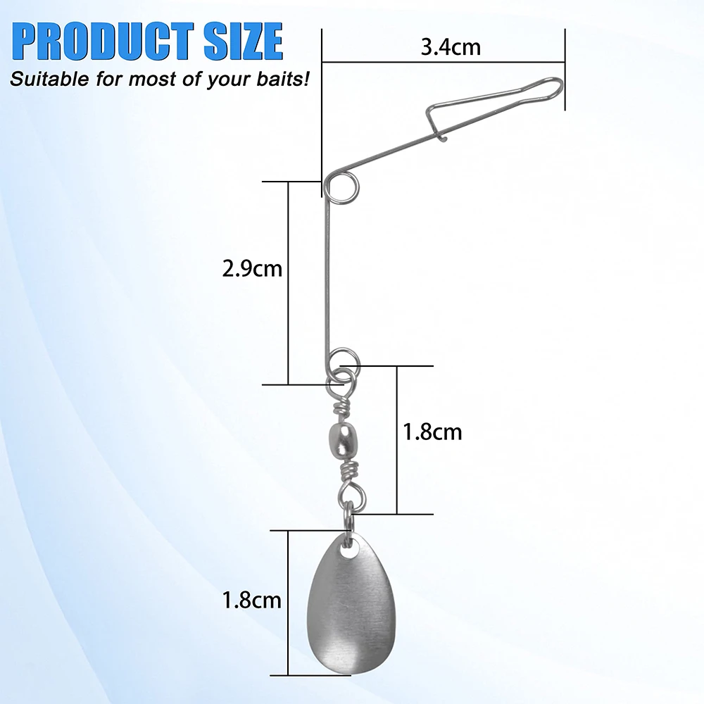 5 uds pesca Spinnerbait alambre con hoja Colorado Spin Jig señuelos hacer accesorios Spinner eje lubina señuelo de pesca Spinnerbait - imagen 2