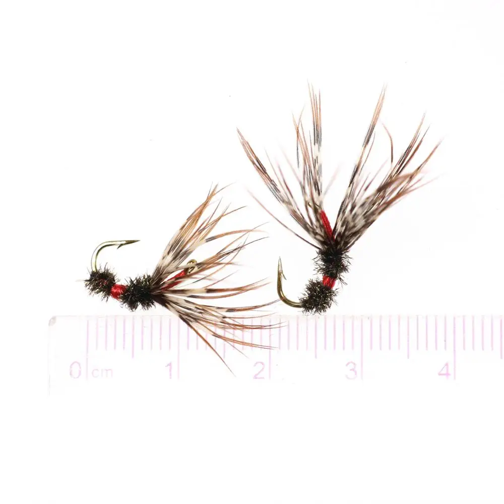 Wifreo 6PCS #12 Tenkara Fly Fishing Flies Mountain Stream Trout Fishing Lures Fresh-Water Mountain Fishing Bait - imagen 3