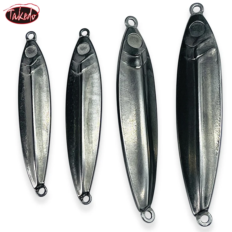 TAKEDO GX01 Señuelos de Pesca de tungsteno en blanco 30G 40G 60G 80G plantilla de tungsteno que se hunde sin pintar DIY Jigging señuelo espacios en blanco para perca de atún - imagen 4