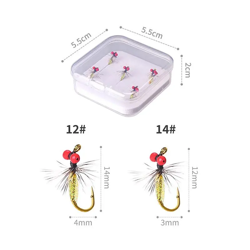 Anzuelos mosca acero carbono WEIHE – Alto rendimiento para pesca - imagen 5