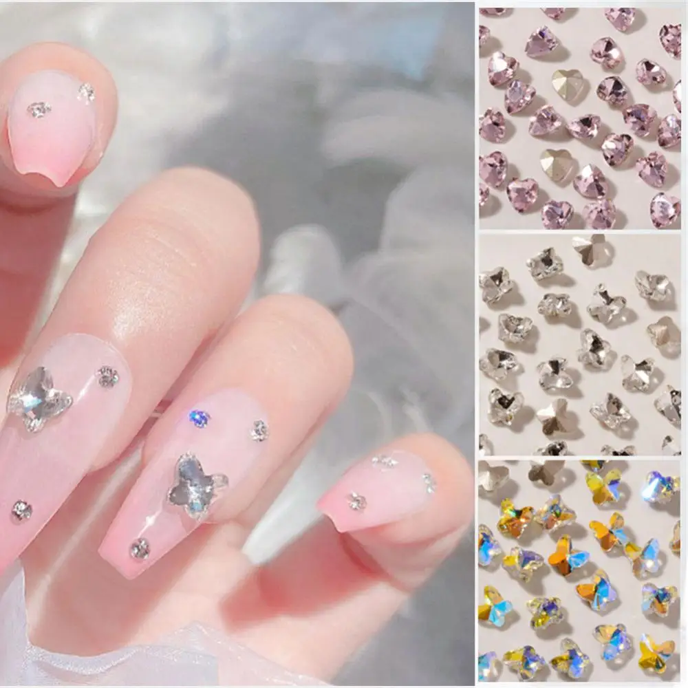 Diamantes de imitación de cristal para uñas, gemas K9, joyería 3D para decoración de uñas, dijes de diseño, 1/2/3 unidades por juego - imagen 3