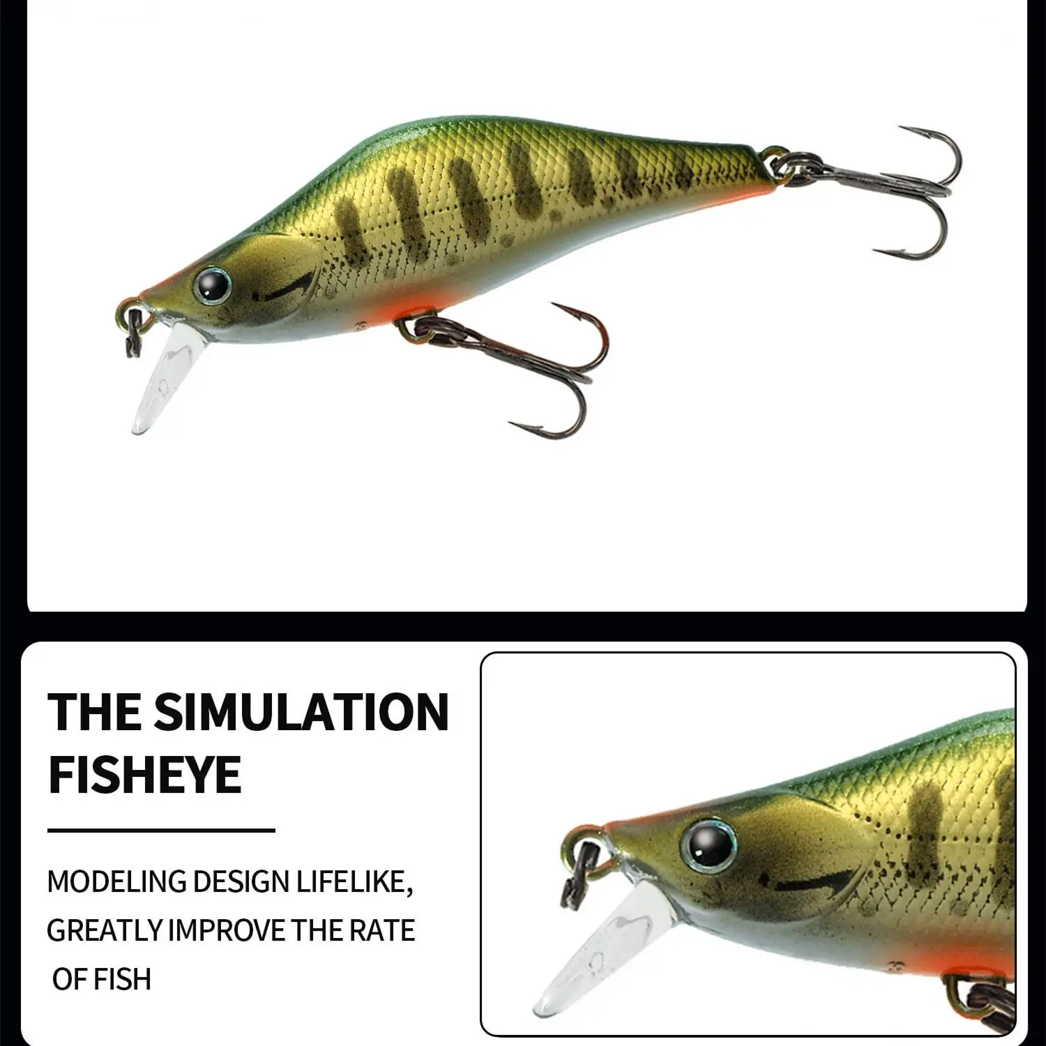 55Mm 4,7g señuelo de pesca Hardcore LG pececillo pesado Wobbler hundimiento Jerkbait Swimbait cebo duro Artificial cebo de trucha cebo de lubina - imagen 4