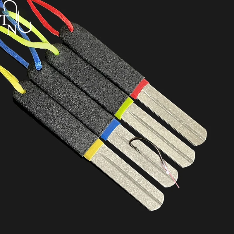 Afilador De Anzuelos TN105, línea De archivo De gancho De pesca De diamante De doble cara, 10cm, 20g - imagen 4