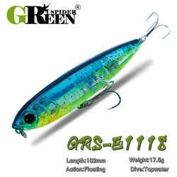 GreenSpider Lápiz Topwater – Señuelo superficie lubina